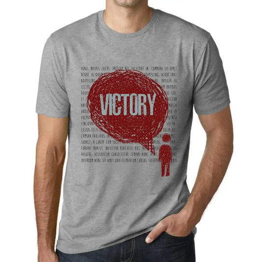 Men's Graphic T-Shirt Thoughts Victory Eco-Friendly Limited Edition Short Sleeve Tee-Shirt Vintage Birthday Gift Novelty