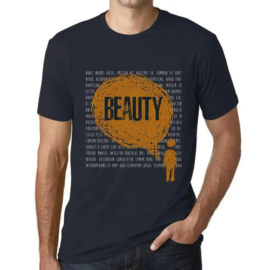 Men's Graphic T-Shirt Thoughts Beauty Eco-Friendly Limited Edition Short Sleeve Tee-Shirt Vintage Birthday Gift Novelty