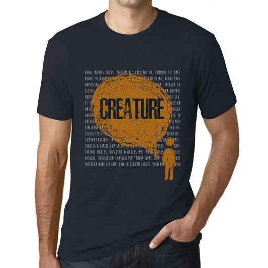 Men's Graphic T-Shirt Thoughts Creature Eco-Friendly Limited Edition Short Sleeve Tee-Shirt Vintage Birthday Gift Novelty