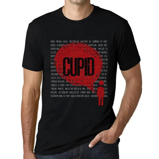 Men's Graphic T-Shirt Thoughts Cupid Eco-Friendly Limited Edition Short Sleeve Tee-Shirt Vintage Birthday Gift Novelty