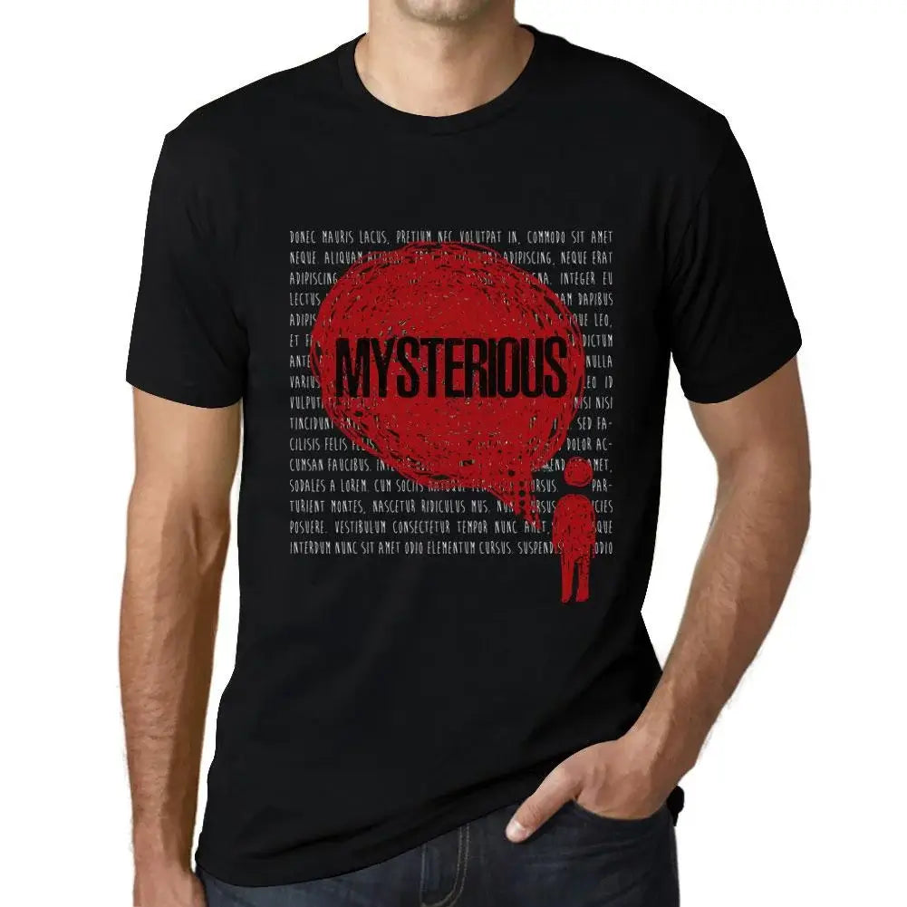Men's Graphic T-Shirt Thoughts Mysterious Eco-Friendly Limited Edition Short Sleeve Tee-Shirt Vintage Birthday Gift Novelty