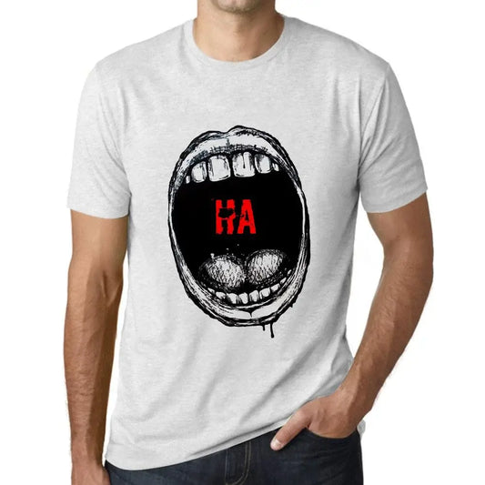 Men's Graphic T-Shirt Mouth Expressions Ha Eco-Friendly Limited Edition Short Sleeve Tee-Shirt Vintage Birthday Gift Novelty