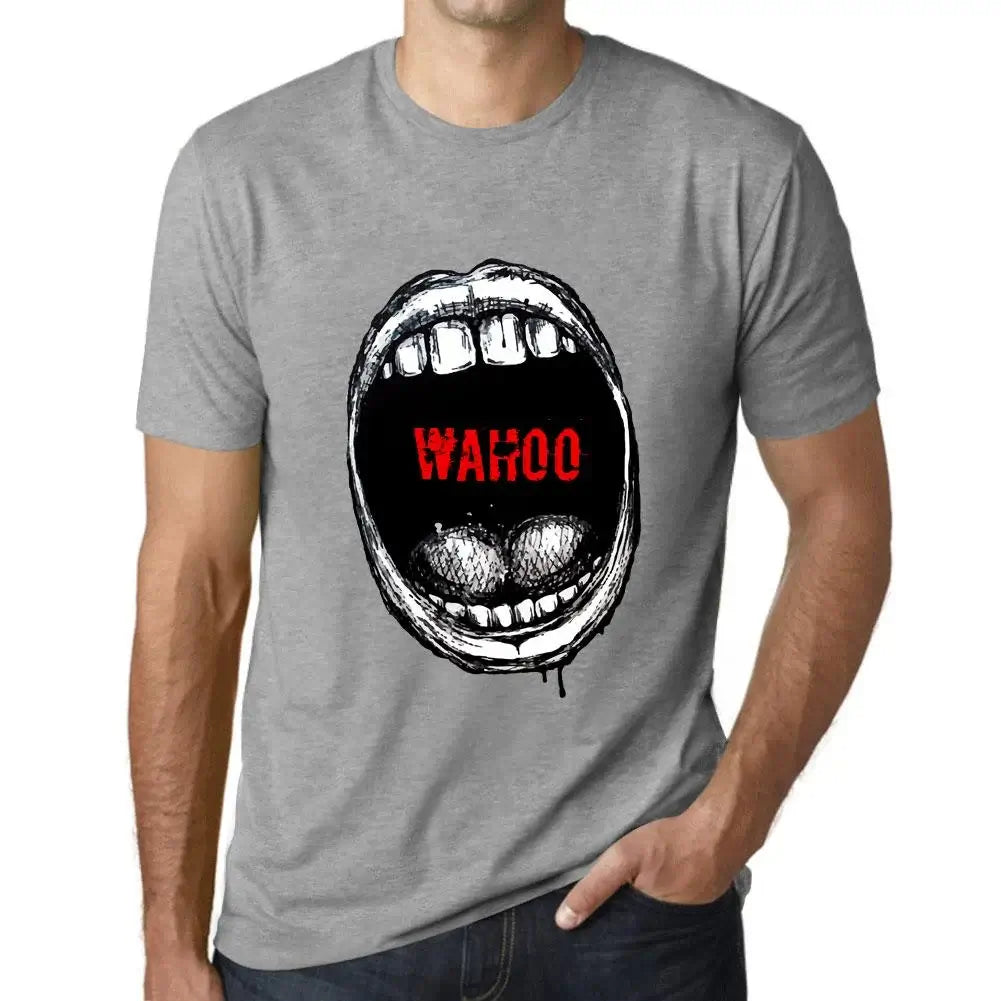 Men's Graphic T-Shirt Mouth Expressions Wahoo Eco-Friendly Limited Edition Short Sleeve Tee-Shirt Vintage Birthday Gift Novelty