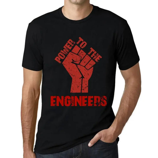 Men's Graphic T-Shirt Power To The Engineers Eco-Friendly Limited Edition Short Sleeve Tee-Shirt Vintage Birthday Gift Novelty