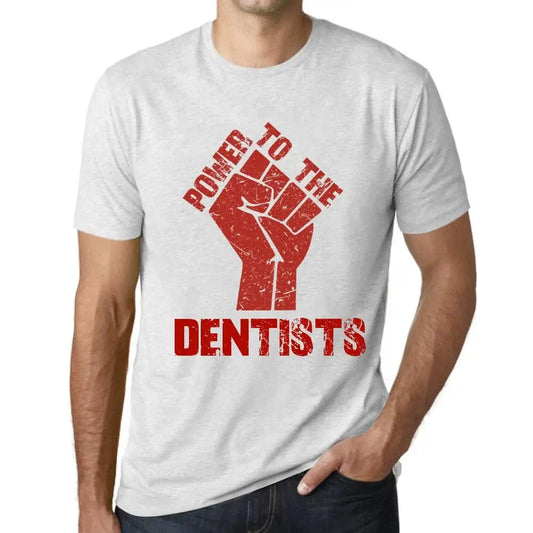 Men's Graphic T-Shirt Power To The Dentists Eco-Friendly Limited Edition Short Sleeve Tee-Shirt Vintage Birthday Gift Novelty
