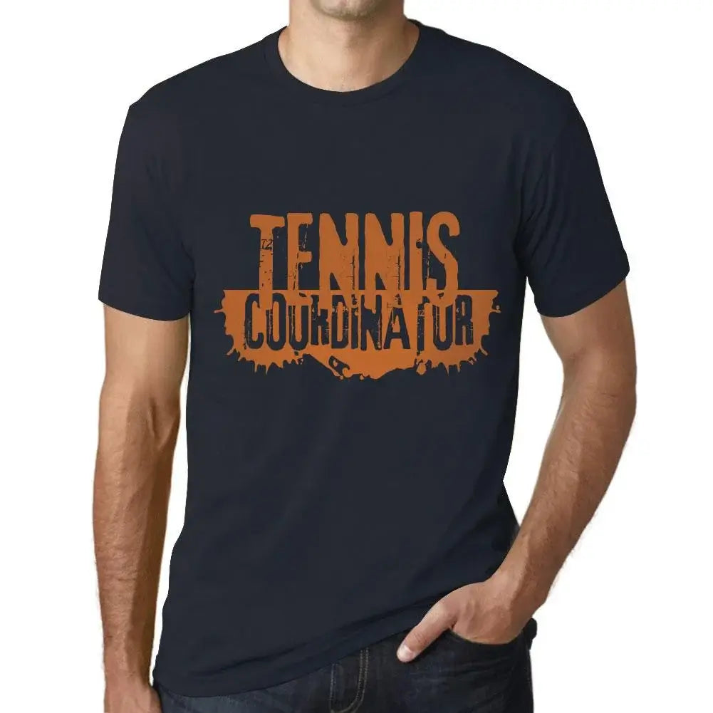 Men's Graphic T-Shirt Tennis Coordinator Eco-Friendly Limited Edition Short Sleeve Tee-Shirt Vintage Birthday Gift Novelty