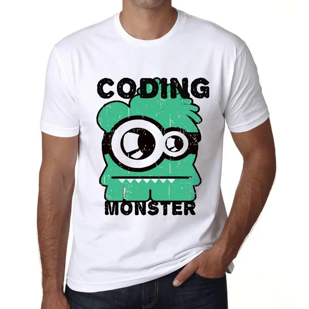 Men's Graphic T-Shirt Coding Monster Eco-Friendly Limited Edition Short Sleeve Tee-Shirt Vintage Birthday Gift Novelty