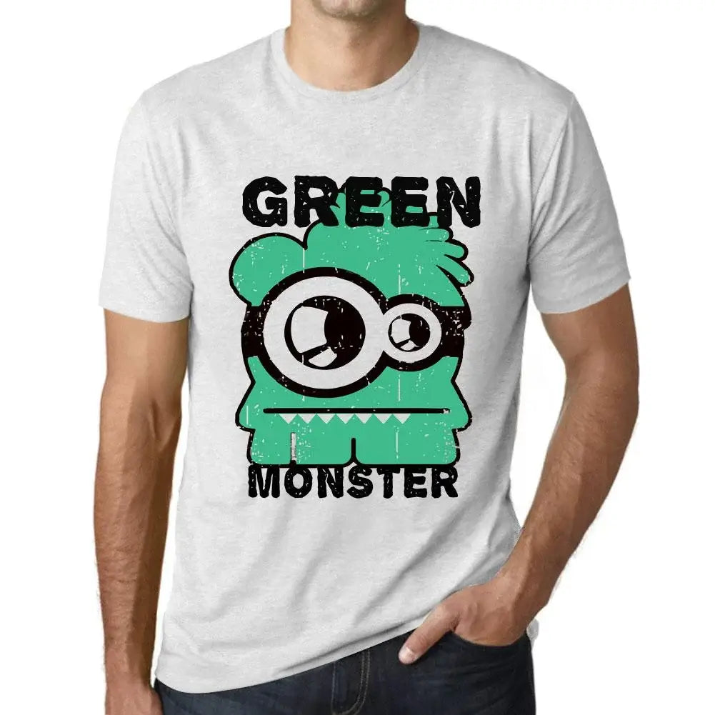 Men's Graphic T-Shirt Green Monster Eco-Friendly Limited Edition Short Sleeve Tee-Shirt Vintage Birthday Gift Novelty