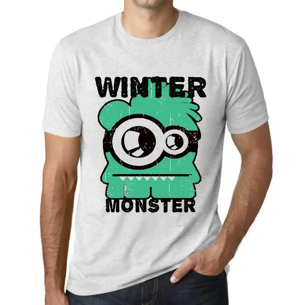 Men's Graphic T-Shirt Winter Monster Eco-Friendly Limited Edition Short Sleeve Tee-Shirt Vintage Birthday Gift Novelty