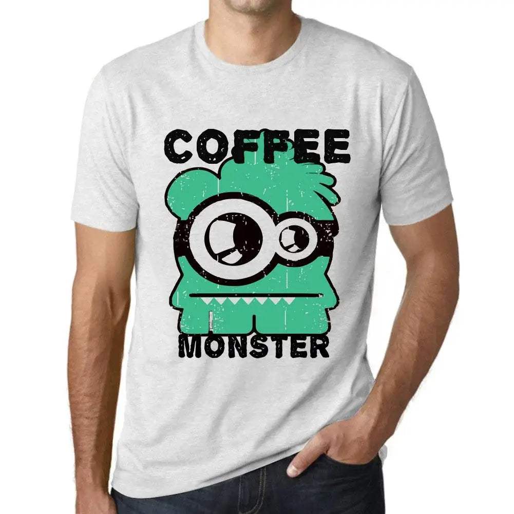 Men's Graphic T-Shirt Coffee Monster Eco-Friendly Limited Edition Short Sleeve Tee-Shirt Vintage Birthday Gift Novelty