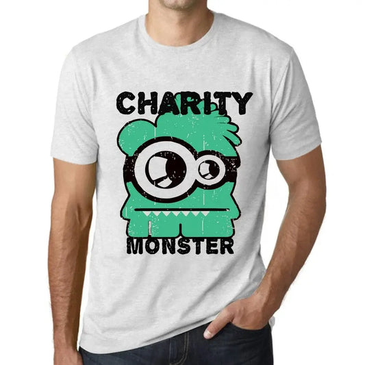 Men's Graphic T-Shirt Charity Monster Eco-Friendly Limited Edition Short Sleeve Tee-Shirt Vintage Birthday Gift Novelty