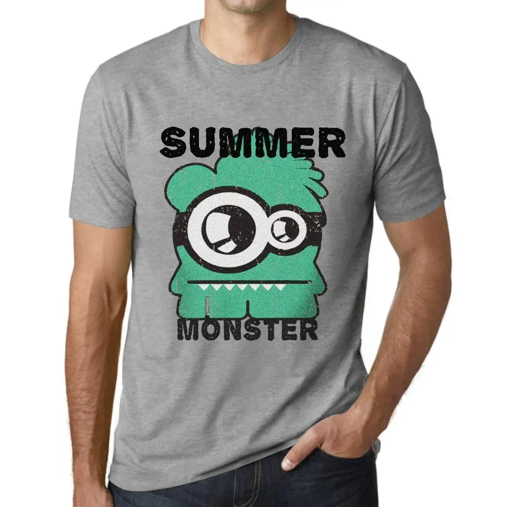 Men's Graphic T-Shirt Summer Monster Eco-Friendly Limited Edition Short Sleeve Tee-Shirt Vintage Birthday Gift Novelty