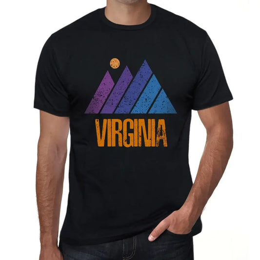 Men's Graphic T-Shirt Mountain Virginia Eco-Friendly Limited Edition Short Sleeve Tee-Shirt Vintage Birthday Gift Novelty