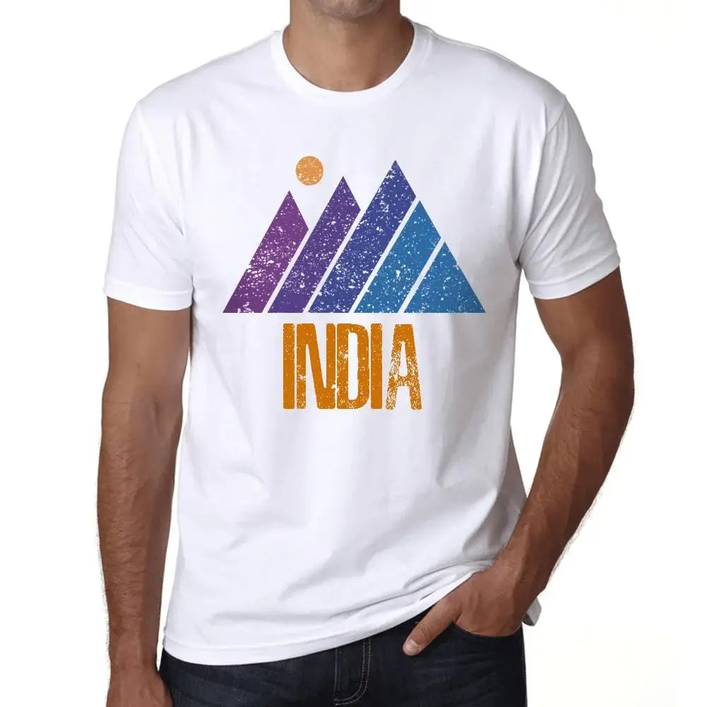 Men's Graphic T-Shirt Mountain India Eco-Friendly Limited Edition Short Sleeve Tee-Shirt Vintage Birthday Gift Novelty
