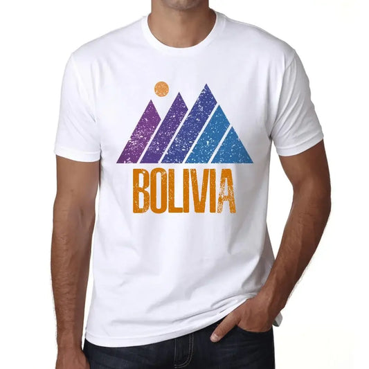Men's Graphic T-Shirt Mountain Bolivia Eco-Friendly Limited Edition Short Sleeve Tee-Shirt Vintage Birthday Gift Novelty