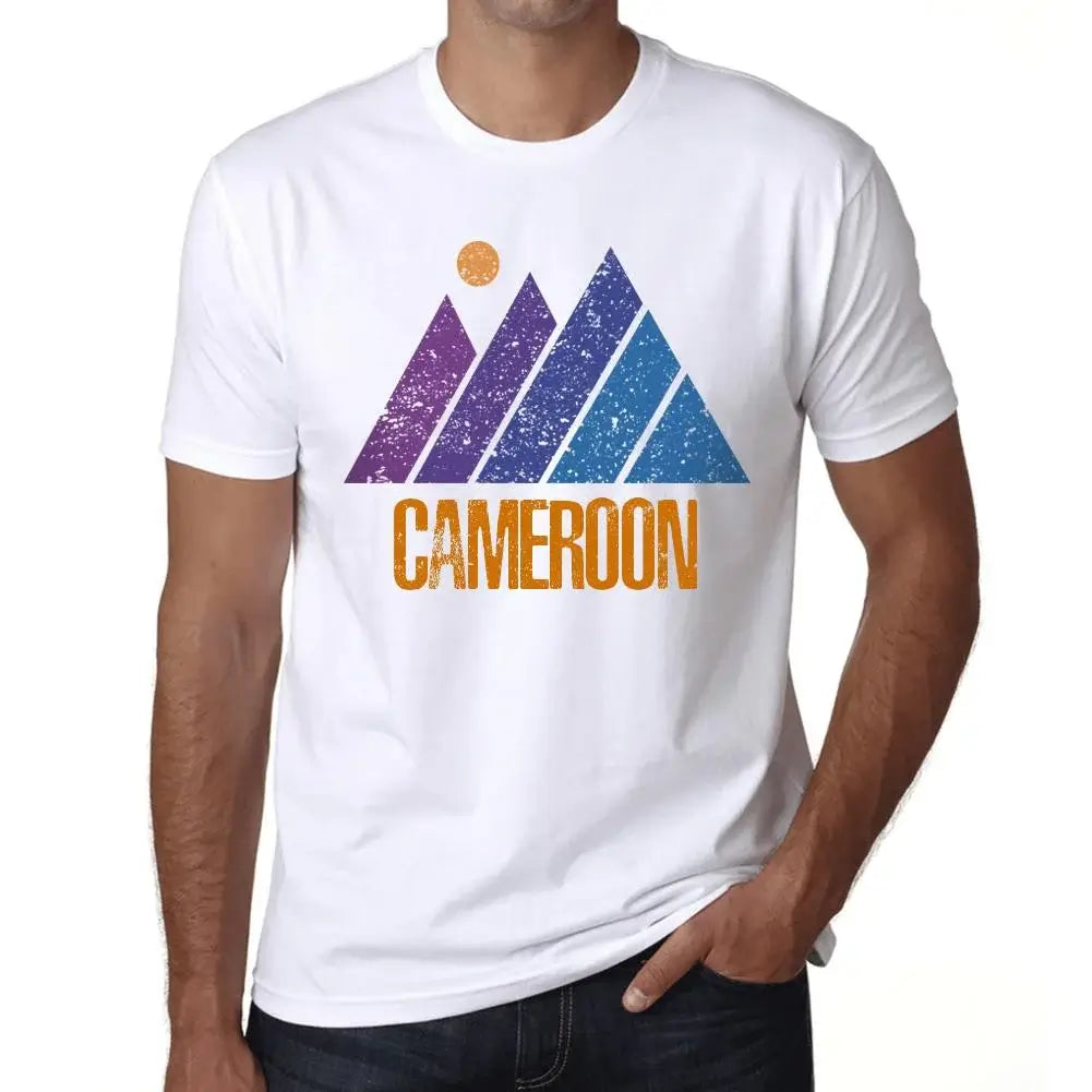 Men's Graphic T-Shirt Mountain Cameroon Eco-Friendly Limited Edition Short Sleeve Tee-Shirt Vintage Birthday Gift Novelty