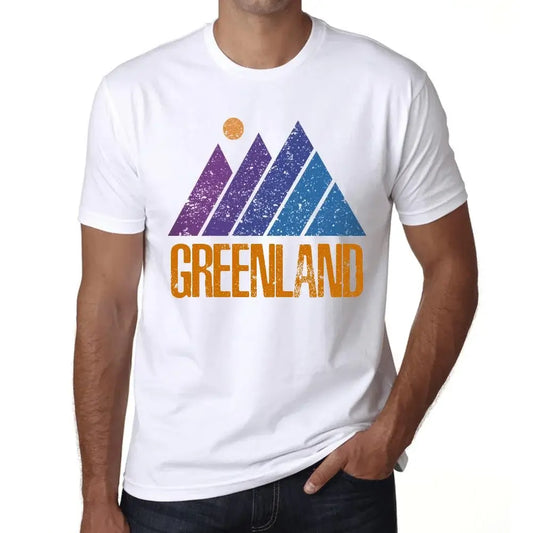 Men's Graphic T-Shirt Mountain Greenland Eco-Friendly Limited Edition Short Sleeve Tee-Shirt Vintage Birthday Gift Novelty