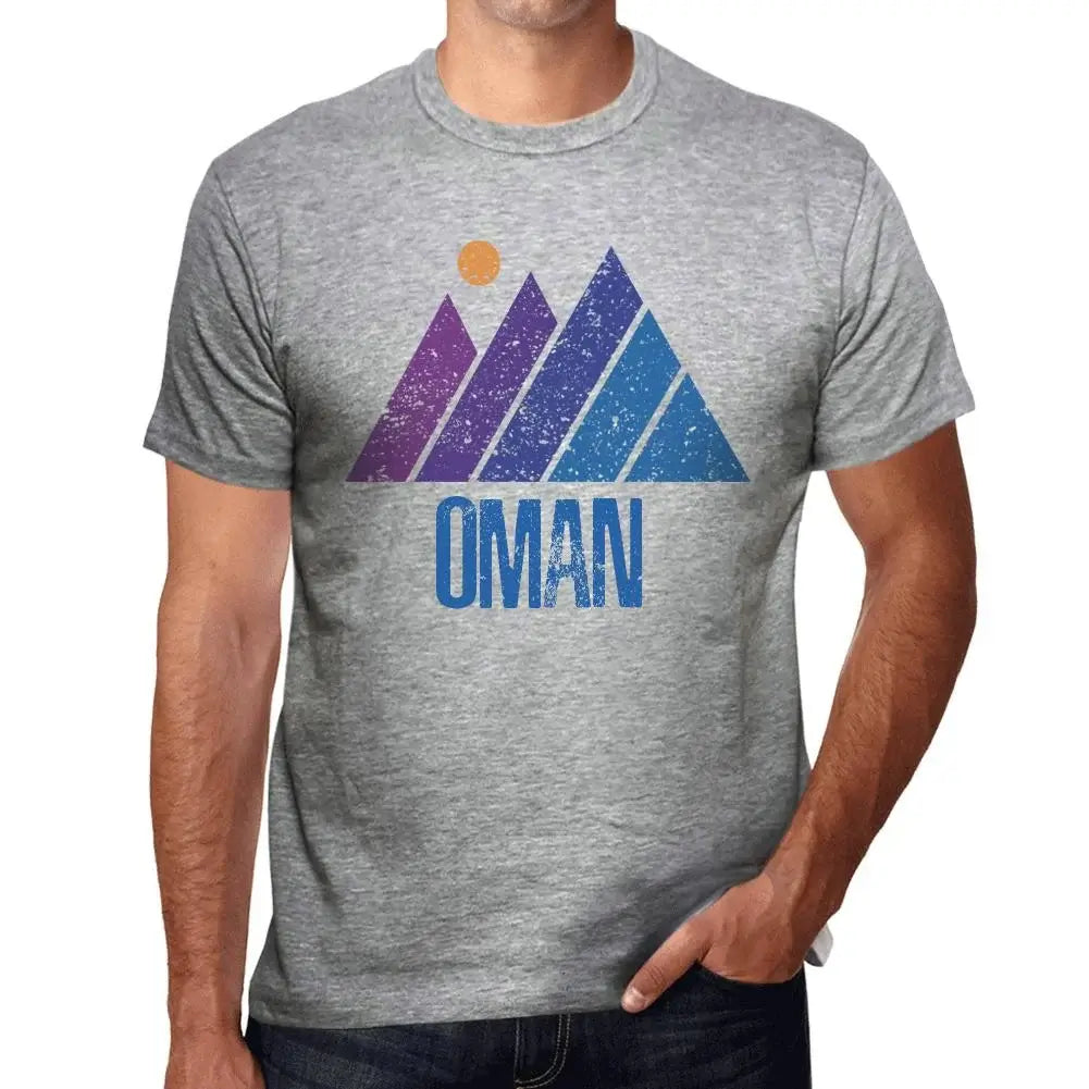 Men's Graphic T-Shirt Mountain Oman Eco-Friendly Limited Edition Short Sleeve Tee-Shirt Vintage Birthday Gift Novelty