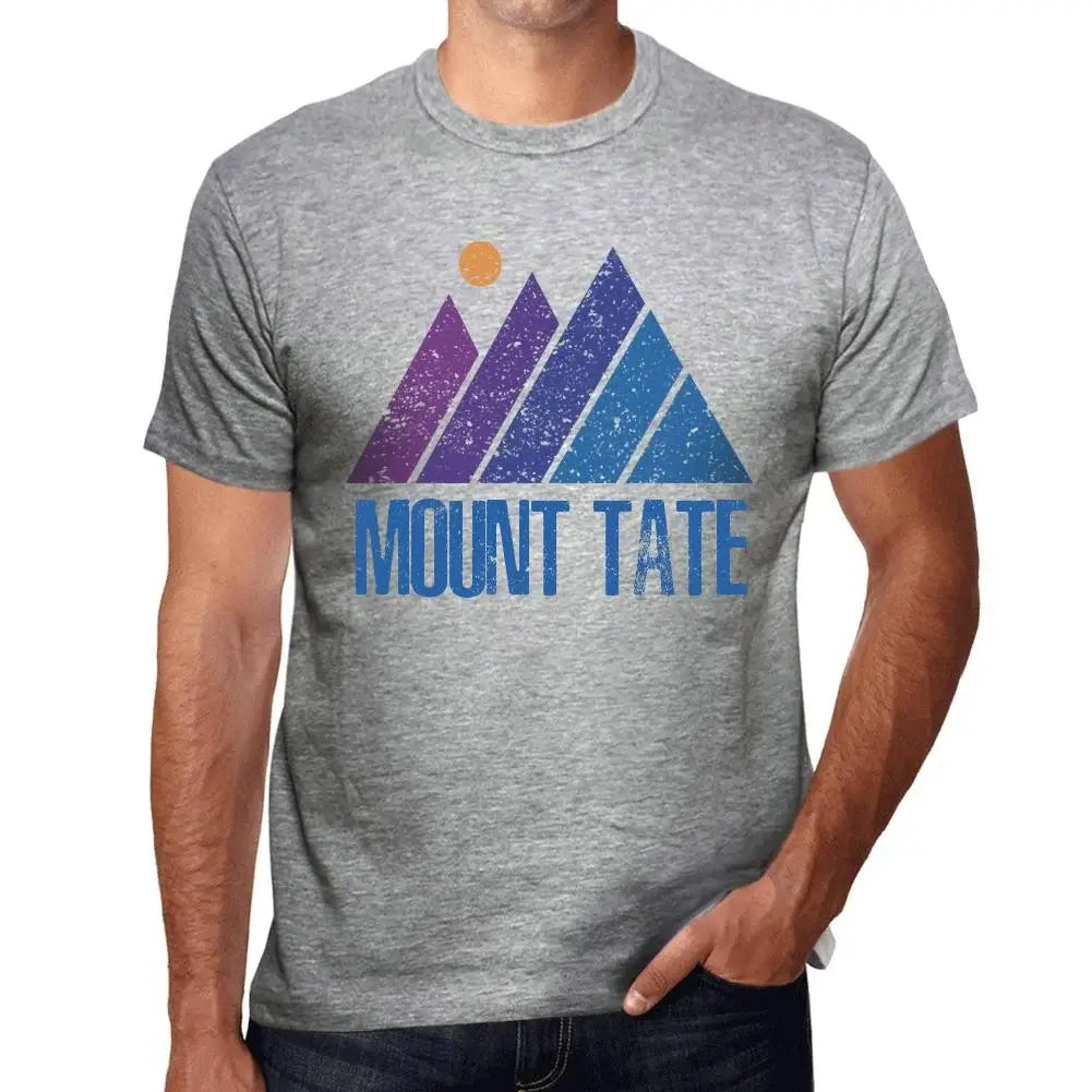 Men's Graphic T-Shirt Mountain Mount Tate Eco-Friendly Limited Edition Short Sleeve Tee-Shirt Vintage Birthday Gift Novelty