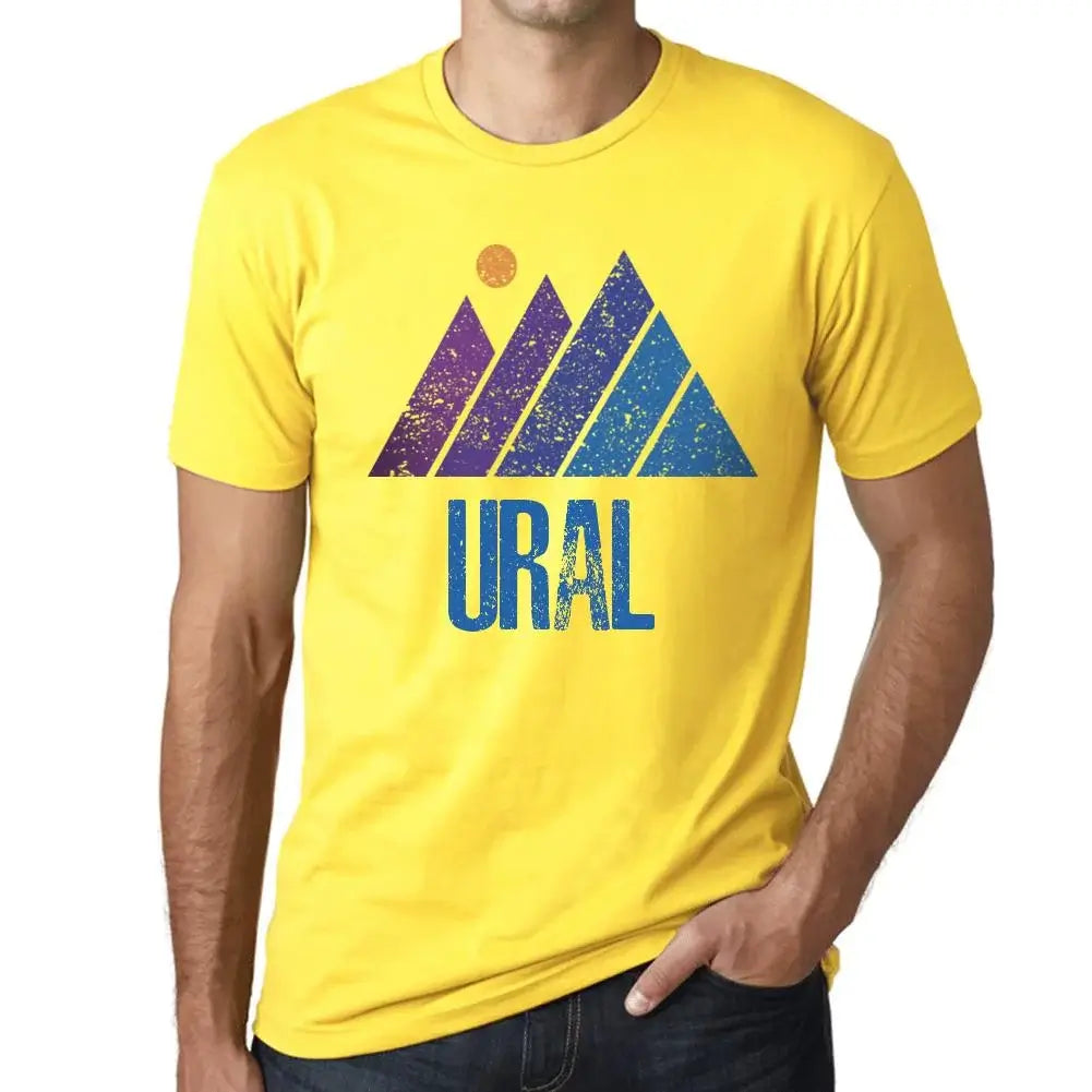 Men's Graphic T-Shirt Mountain Ural Eco-Friendly Limited Edition Short Sleeve Tee-Shirt Vintage Birthday Gift Novelty