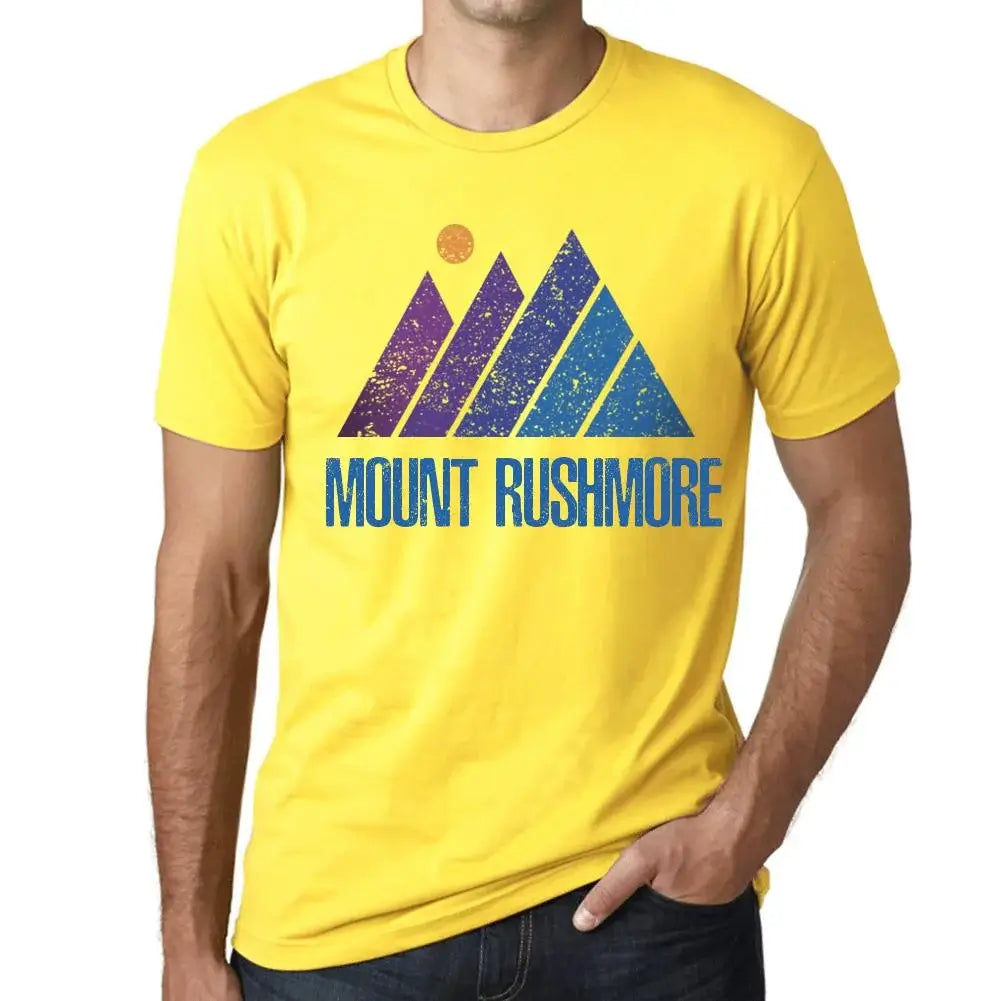 Men's Graphic T-Shirt Mountain Mount Rushmore Eco-Friendly Limited Edition Short Sleeve Tee-Shirt Vintage Birthday Gift Novelty