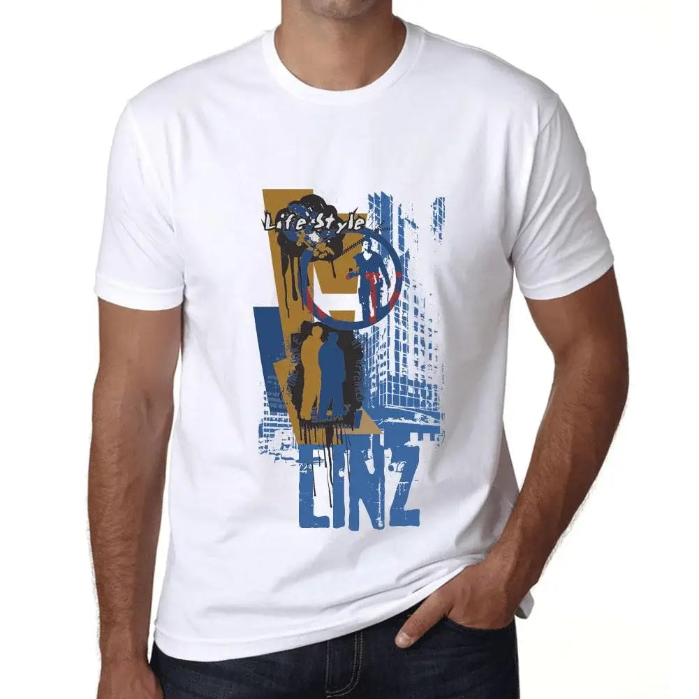 Men's Graphic T-Shirt Linz Lifestyle Eco-Friendly Limited Edition Short Sleeve Tee-Shirt Vintage Birthday Gift Novelty