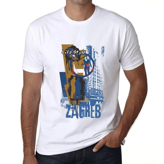 Men's Graphic T-Shirt Zagreb Lifestyle Eco-Friendly Limited Edition Short Sleeve Tee-Shirt Vintage Birthday Gift Novelty