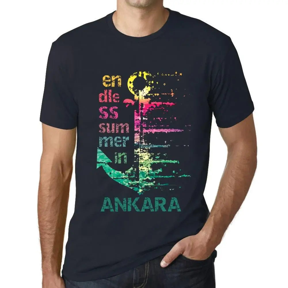 Men's Graphic T-Shirt Endless Summer In Ankara Eco-Friendly Limited Edition Short Sleeve Tee-Shirt Vintage Birthday Gift Novelty
