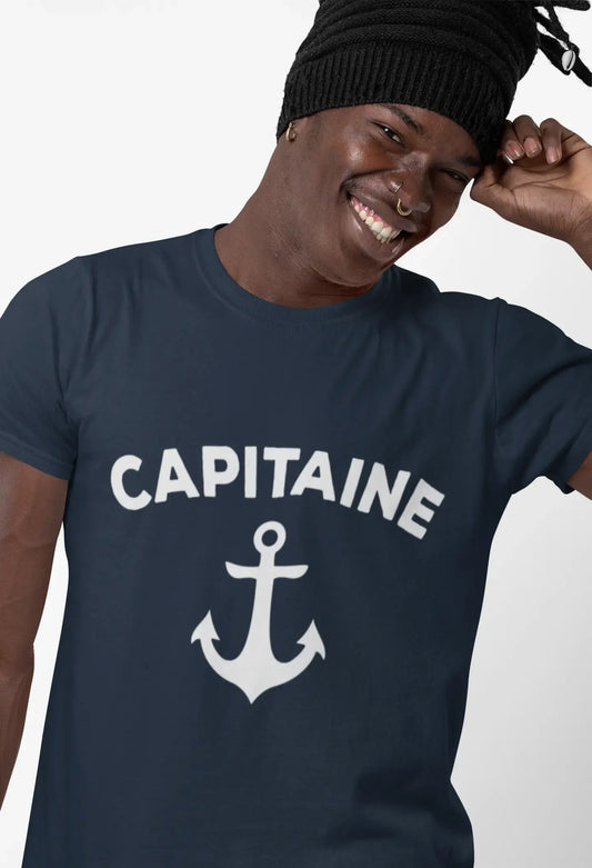 Homme T-Shirt Graphique Imprimé Vintage Tee Capitaine Marine
