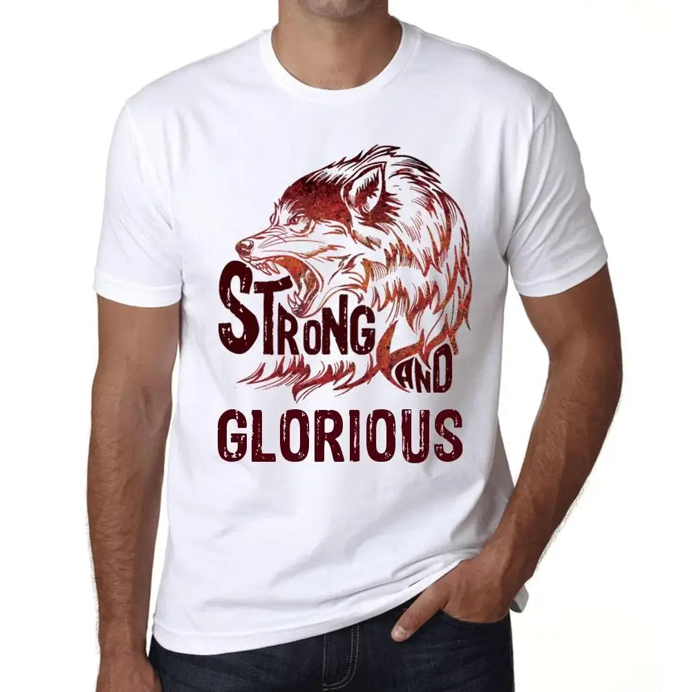 Men's Graphic T-Shirt Strong Wolf And Glorious Eco-Friendly Limited Edition Short Sleeve Tee-Shirt Vintage Birthday Gift Novelty
