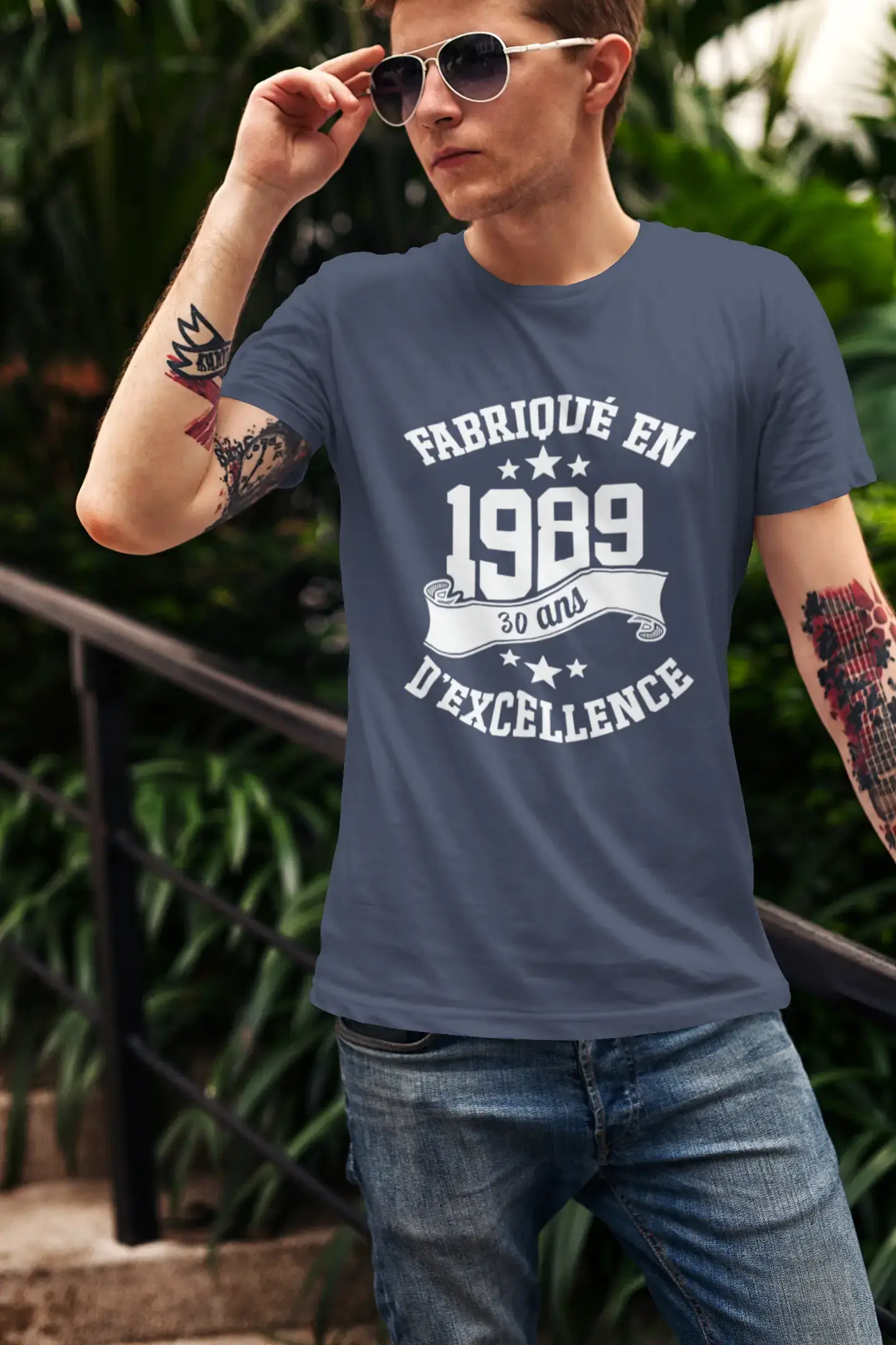 ULTRABASIC - Fabriqué en 1989, 30 Ans d'être Génial Unisex T-Shirt French Marine