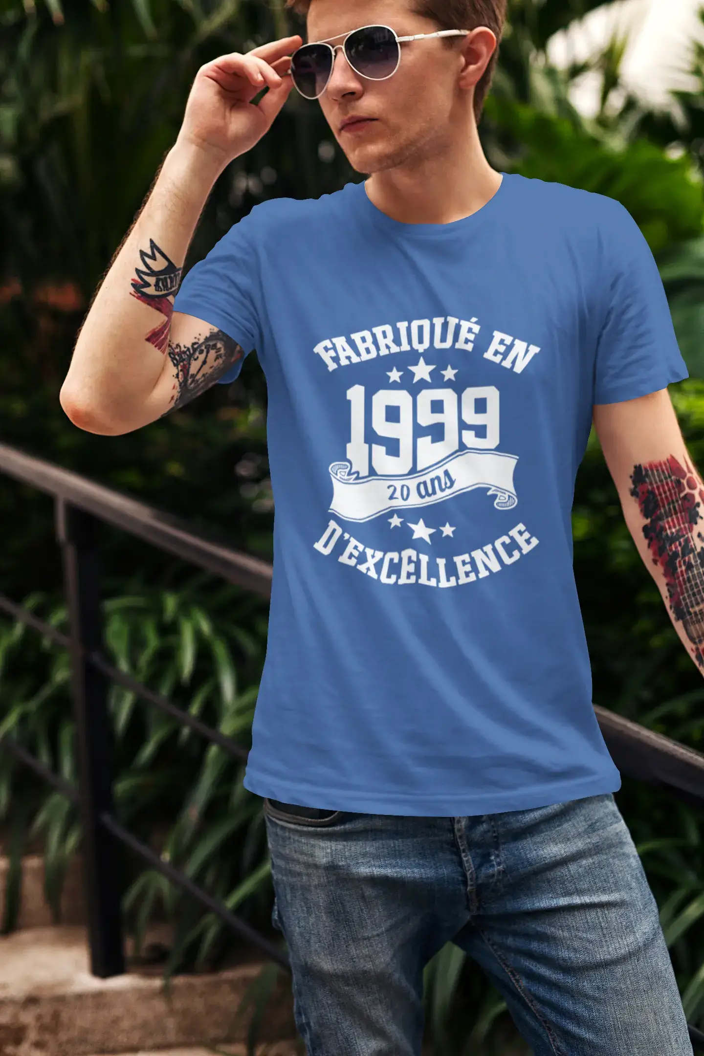 ULTRABASIC - Fabriqué en 1999, 20 Ans d'être Génial Unisex T-Shirt Noir Profond
