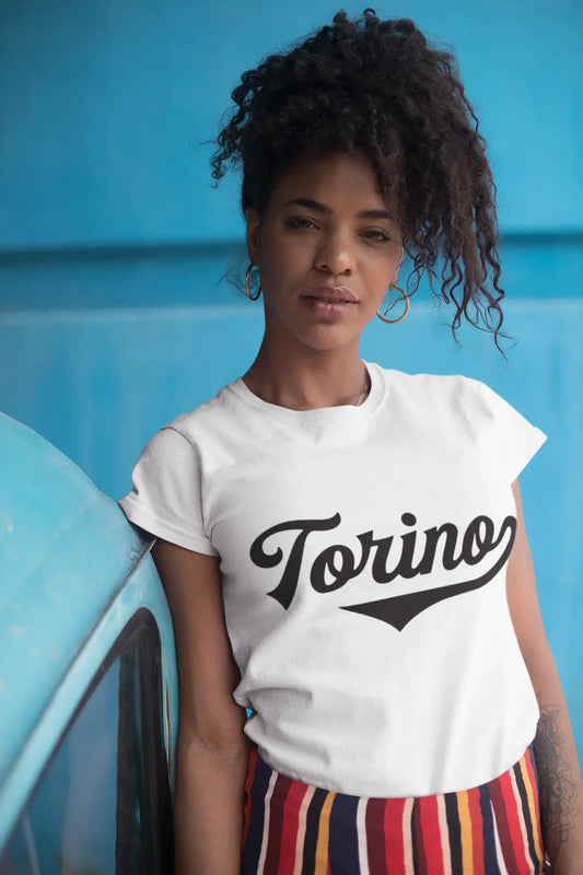 ULTRABASIC - Graphic Men's Torino T-Shirt Printed Letters White