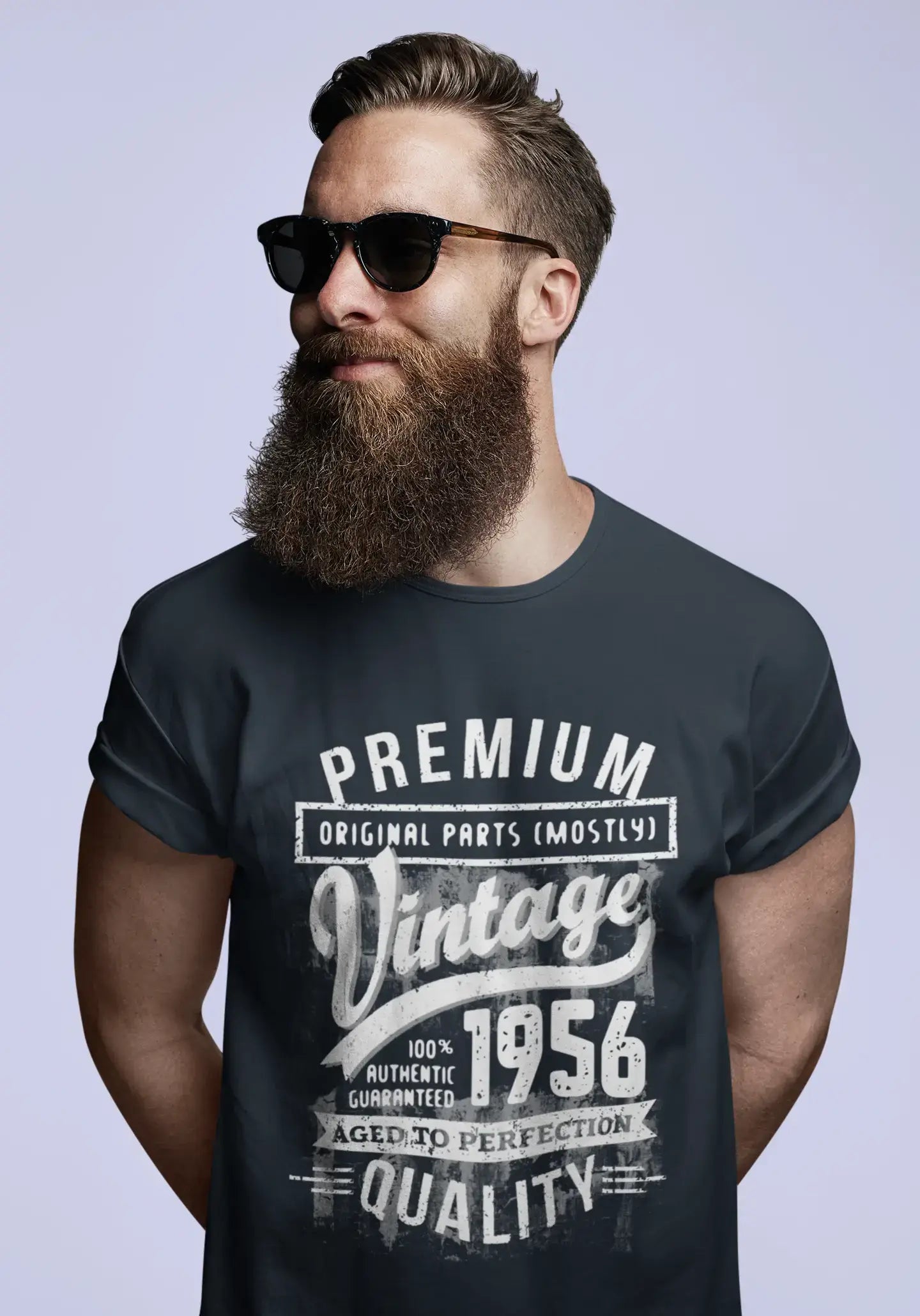 ULTRABASIC - Graphic Men's 1956 Aged to Perfection Birthday Gift T-Shirt