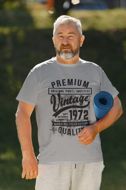 ULTRABASIC - Graphic Men's 1972 Aged to Perfection Birthday Gift T-Shirt