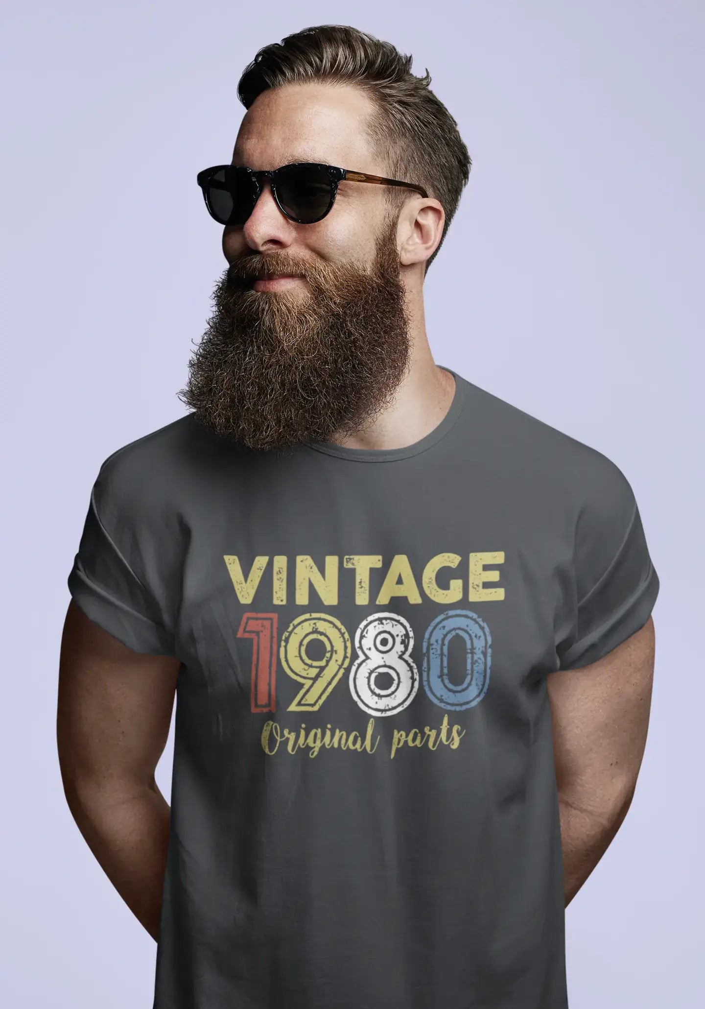 ULTRABASIC - Graphic Printed Men's Vintage 1980 T-Shirt Deep Black
