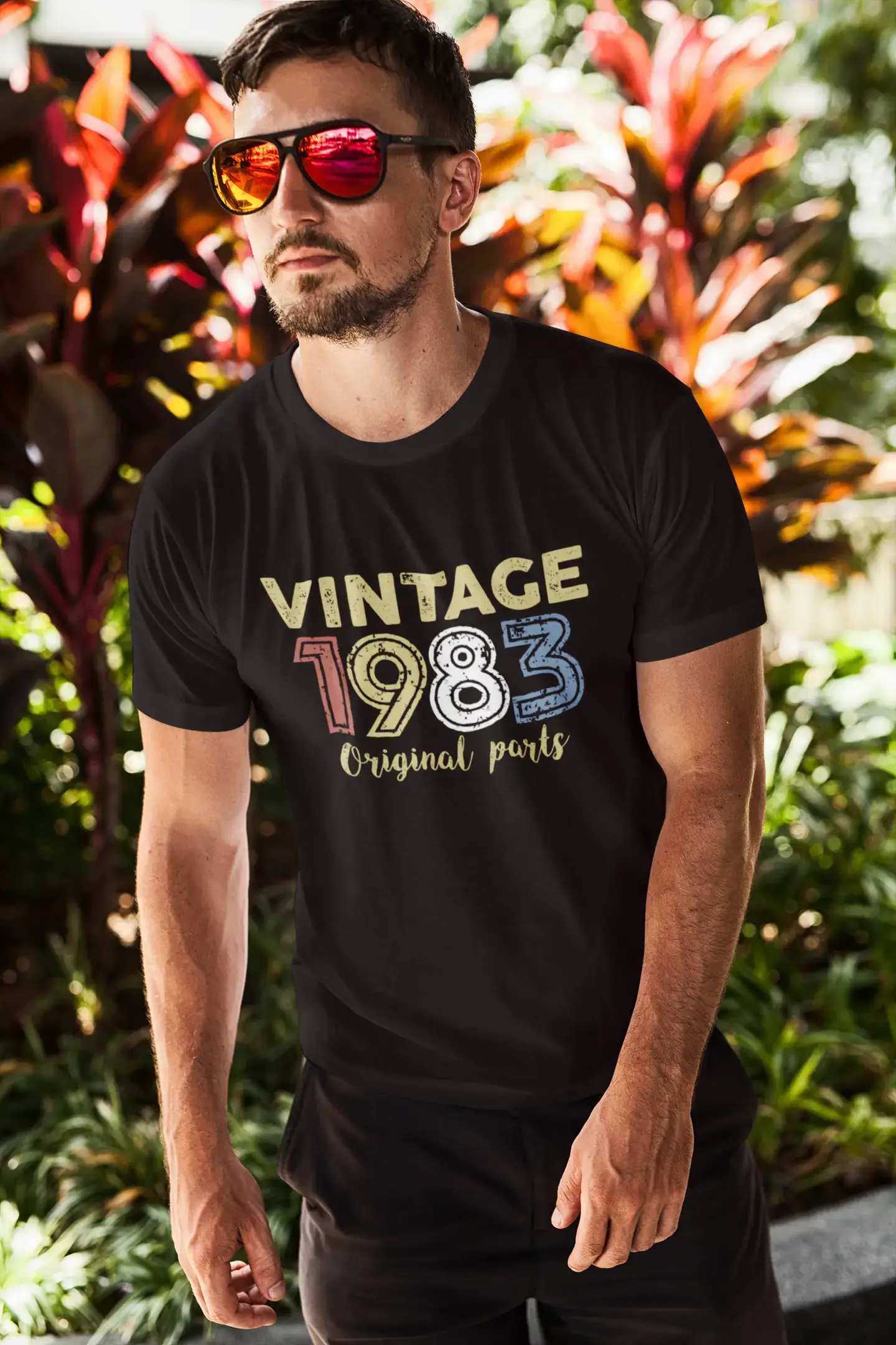 ULTRABASIC - Graphic Printed Men's Vintage 1983 T-Shirt Denim