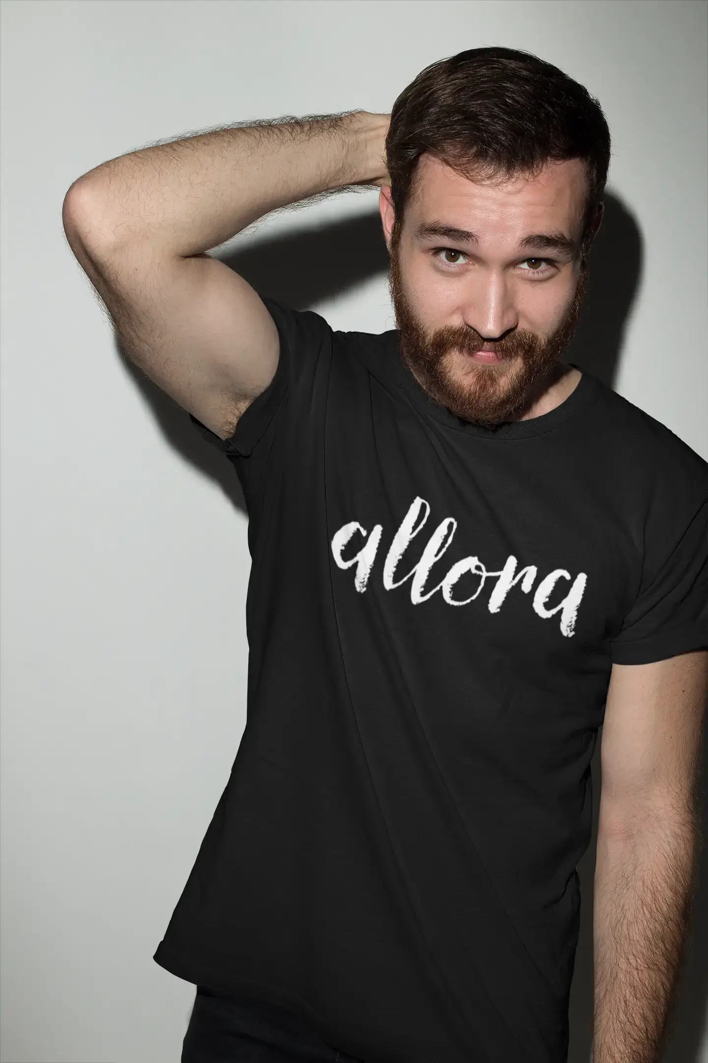 ULTRABASIC - Graphic Printed Men's Allora T-Shirt Denim