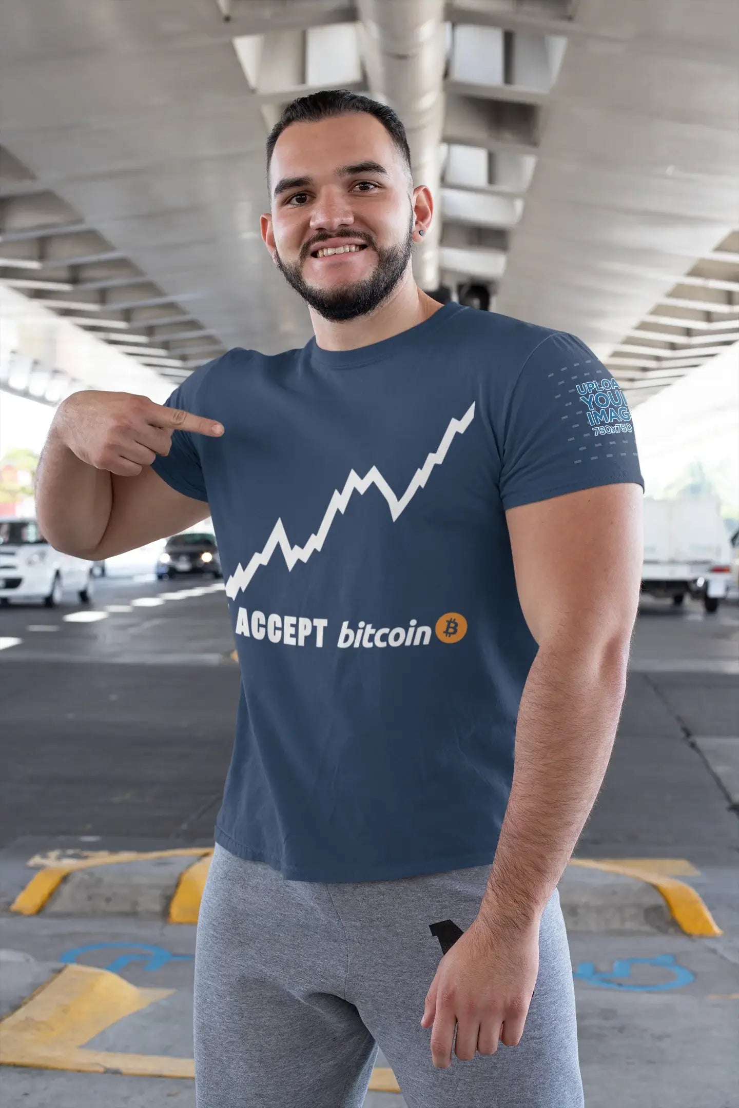 Ultrabasic ® Homme T-Shirt Graphique Bitcoin Battement de Coeur BTC HODL Tee Crypto Cadeau Idée