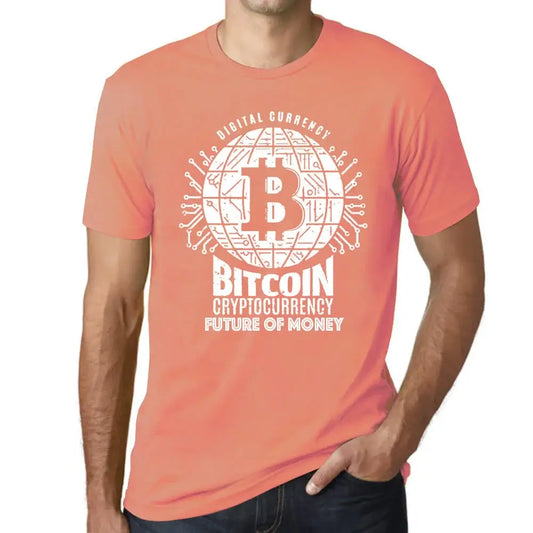 Men's Graphic T-Shirt Bitcoin Future Of Money Hodl Btc Crypto Eco-Friendly Limited Edition Short Sleeve Tee-Shirt Vintage Birthday Gift Novelty