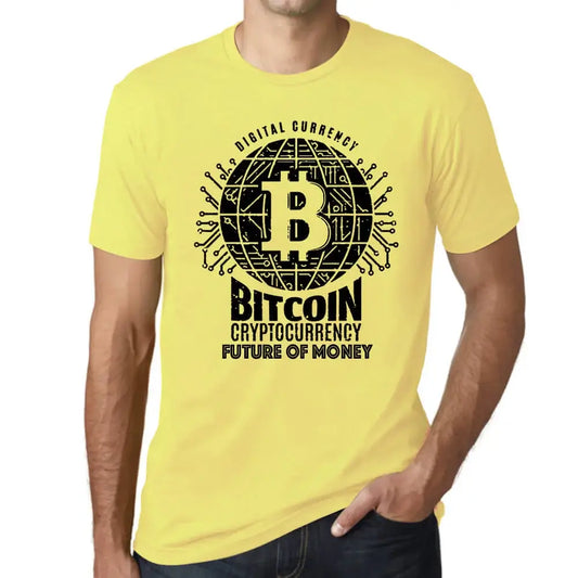 Men's Graphic T-Shirt Bitcoin Future Of Money Hodl Btc Crypto Eco-Friendly Limited Edition Short Sleeve Tee-Shirt Vintage Birthday Gift Novelty