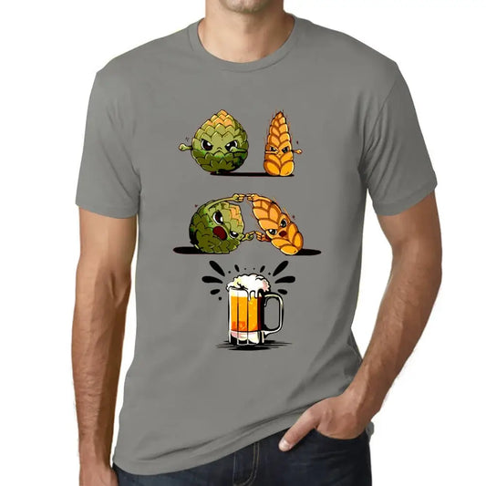 Men's Graphic T-Shirt Design Fusion Beer Eco-Friendly Limited Edition Short Sleeve Tee-Shirt Vintage Birthday Gift Novelty