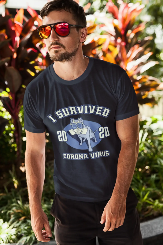 Unisex Adult T-Shirt Coronavirus I Survived 2020 Funny Covid T Shirt