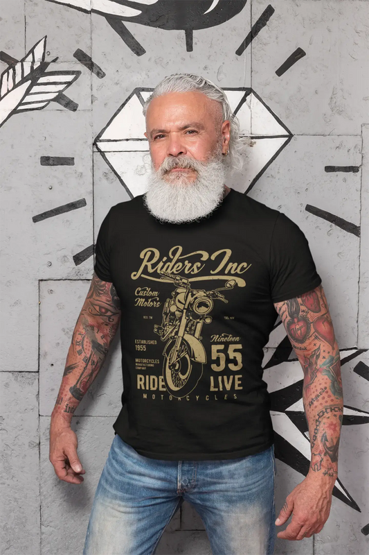ULTRABASIC Live Ride Motorcycles Men's T-Shirt - Custom Motors Established 1955