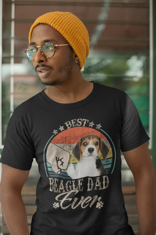 ULTRABASIC Men's Graphic T-Shirt Best Beagle Dad Ever - Dog Fist Shirt