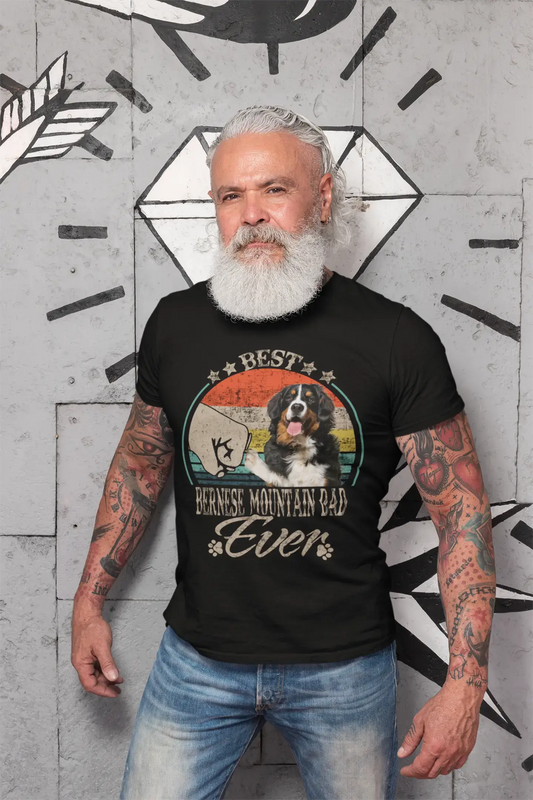 ULTRABASIC Men's Graphic T-Shirt Best Bernese Mountain Dad Ever - Dog Fist Shirt