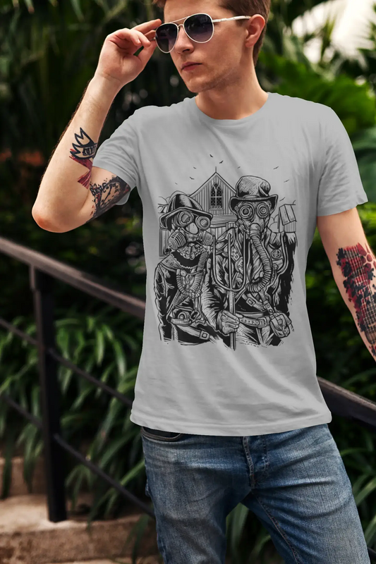 ULTRABASIC Men's Graphic T-Shirt American Steampunk - Scary Horror Shirt for Men