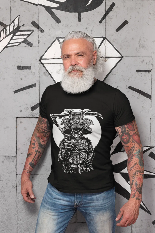 ULTRABASIC Men's Graphic T-Shirt Black Samurai Reaper - Scary Halloween Shirt