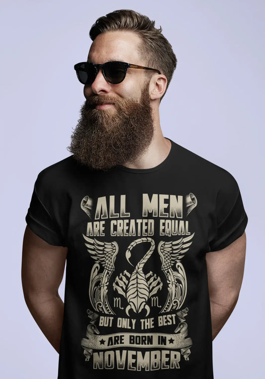 ULTRABASIC Men's T-Shirt Only the Best are Born in November - Birthday Zodiac Shirt