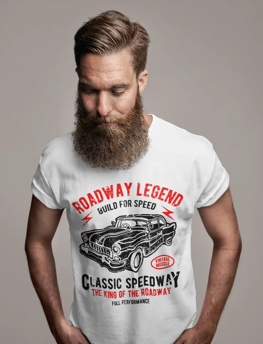 ULTRABASIC Men's T-Shirt Roadway Legend - Classic King - Vintage Muscle Tee Shirt